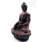 Buddha Shakyamuni szobor rezin vörös- 11 cm