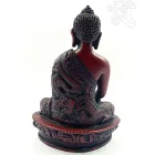 Buddha Shakyamuni szobor rezin vörös - 13,5