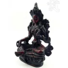 Zöld Tara szobor rezin vörös 14 cm