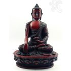 Buddha Shakyamuni szobor rezin vörös - 20 cm