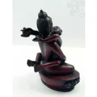 Buddha és Shakti (Samantabhadra) szobor rezin vörös - 12,5