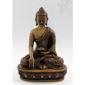 Buddha Shakyamuni szobor rezin csont színű- 13,5