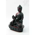 Gyógyító Buddha szobor rezin vörös színű - 13,5