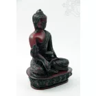 Gyógyító Buddha szobor rezin vörös színű - 13,5