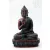 Áldó Buddha vörös színű rezin szobor - 13,5 cm