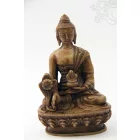 Gyógyító Buddha szobor rezin csont színű - 11 cm