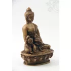 Gyógyító Buddha szobor rezin csont színű - 11 cm