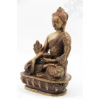 Gyógyító Buddha szobor rezin csont színű - 13,5