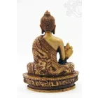 Gyógyító Buddha szobor rezin csont színű - 13,5
