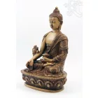 Gyógyító Buddha szobor rezin csont színű - 20 cm