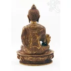 Gyógyító Buddha szobor rezin csont színű - 20 cm