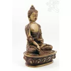 Gyógyító Buddha szobor rezin csont színű - 20 cm