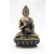 Áldó Buddha csont színű rezin szobor - 11 cm