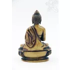 Áldó Buddha csont színű rezin szobor - 11 cm