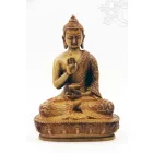 Áldó Buddha csont színű rezin szobor - 13,5