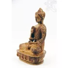 Áldó Buddha csont színű rezin szobor - 13,5