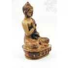 Áldó Buddha csont színű rezin szobor - 13,5