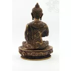 Áldó Buddha csont színű rezin szobor - 20 cm
