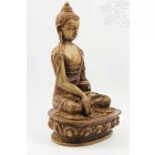 Buddha Shakyamuni csont színű rezin szobor - 20 cm