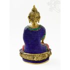 Shakyamuni Buddha réz szobor, kővel berakott - 25 cm