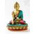 Shakyamuni Buddha réz szobor, kővel berakott - 25 cm