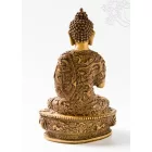 Áldó Buddha szobor rezin csont színű - 27 cm