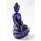 Gyógyító Buddha szobor rezin kék színű - 27 cm