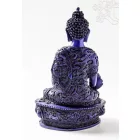 Gyógyító Buddha szobor rezin kék színű - 27 cm