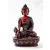 Gyógyító Buddha szobor rezin vörös színű - 27 cm