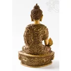 Gyógyító Buddha szobor rezin csont színű - 27 cm