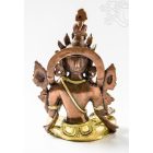Zöld Tara réz szobor, arany-bronz - 27 cm