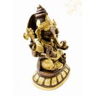 Ganesha réz szobor, arany-bronz - 42 cm