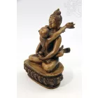 Buddha és Shakti (Samantabhadra) szobor rezin csont színű - 12,5