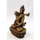 Buddha és Shakti (Samantabhadra) szobor csont színű- 16,5 cm