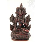 Fehér Tara szobor rezin vörös színű- 9,5 cm