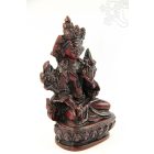 Fehér Tara szobor rezin vörös színű- 9,5 cm