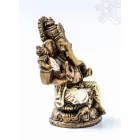 Ganesha színes rezin szobor - 11 cm