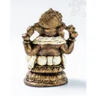 Ganesha színes rezin szobor - 11 cm