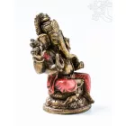 Ganesha színes rezin szobor - 11 cm