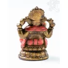 Ganesha színes rezin szobor - 11 cm