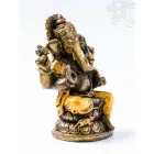 Ganesha színes rezin szobor - 11 cm