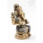 Ganesha színes rezin szobor - 11 cm