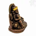 Ganesha színes rezin szobor - 15 cm