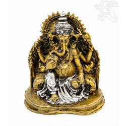 Ganesha színes rezin szobor - 15 cm