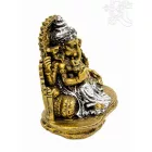 Ganesha színes rezin szobor - 15 cm