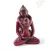Buddha és Shakti (Samantabhadra) rezin szobor, vörös színű - 8 cm
