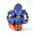 Ganesha kézzel festett rezin szobor - 7 cm
