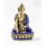 Gyógyító Buddha réz szobor, kék kővel berakott - 21 cm