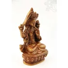 Manjushri szobor csont színű - 10 cm
