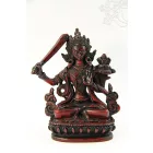 Manjushri szobor vörös színű - 11 cm